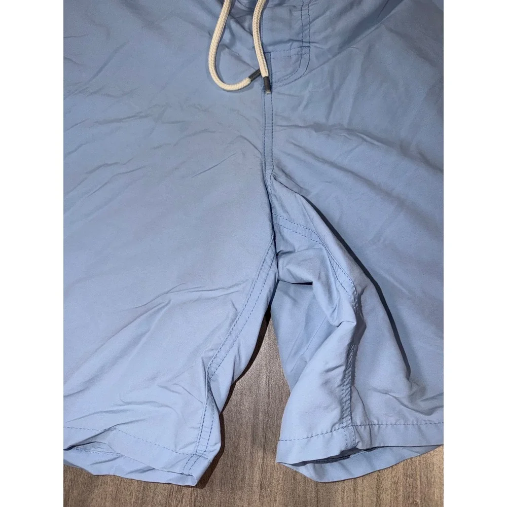 Polo Ralph Lauren Mens Light Blue Yellow Swim Trunks Cargo Shorts Large F2